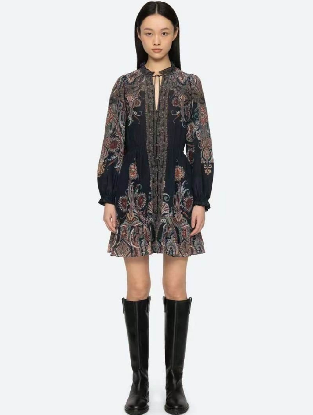 Sea Hyacinth Mini Dress